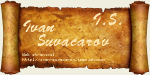 Ivan Suvačarov vizit kartica